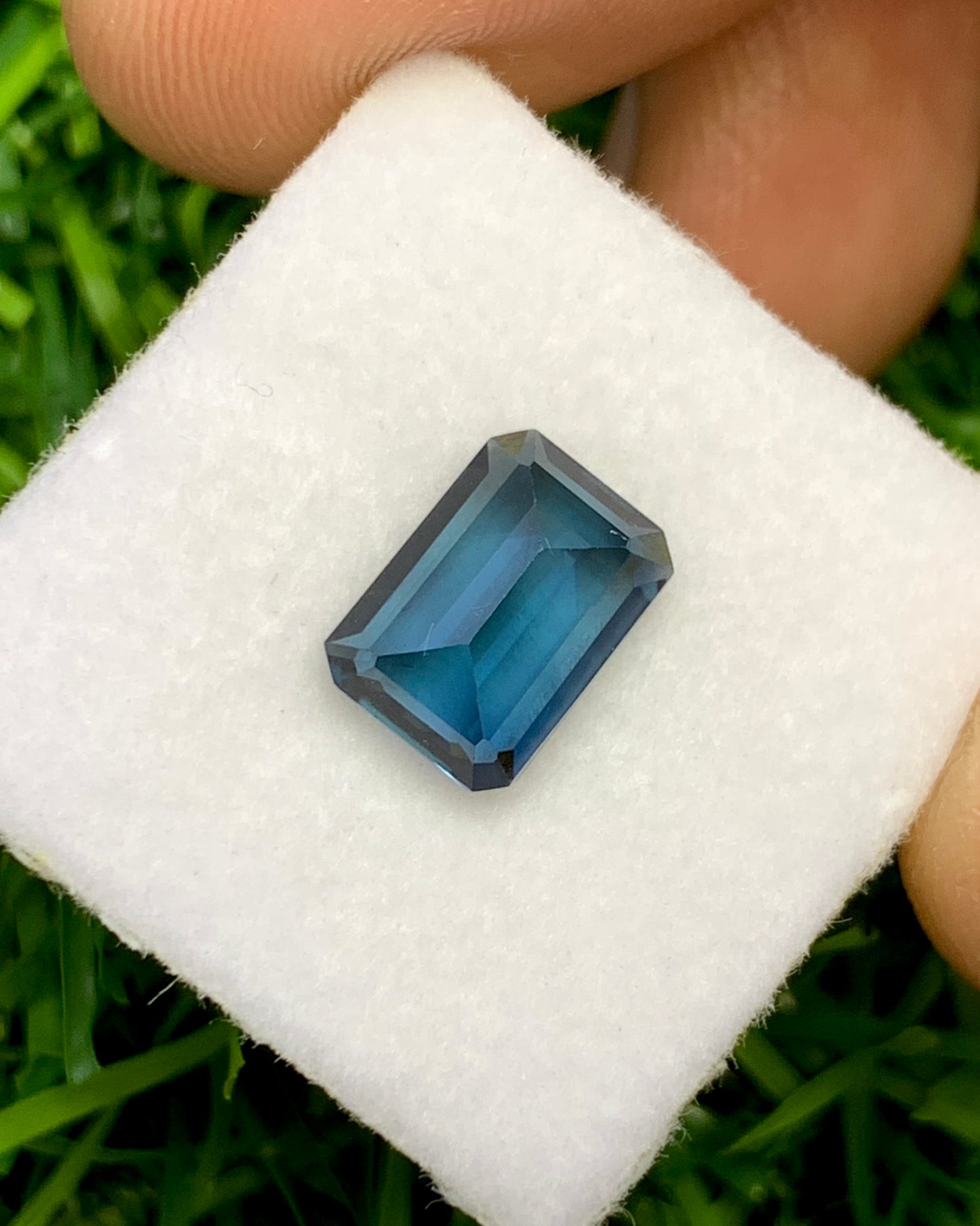 Natural Blue Tourmaline 2.08 Carat 9.6x6.7 MM Octagon Shape Faceted Gemstone