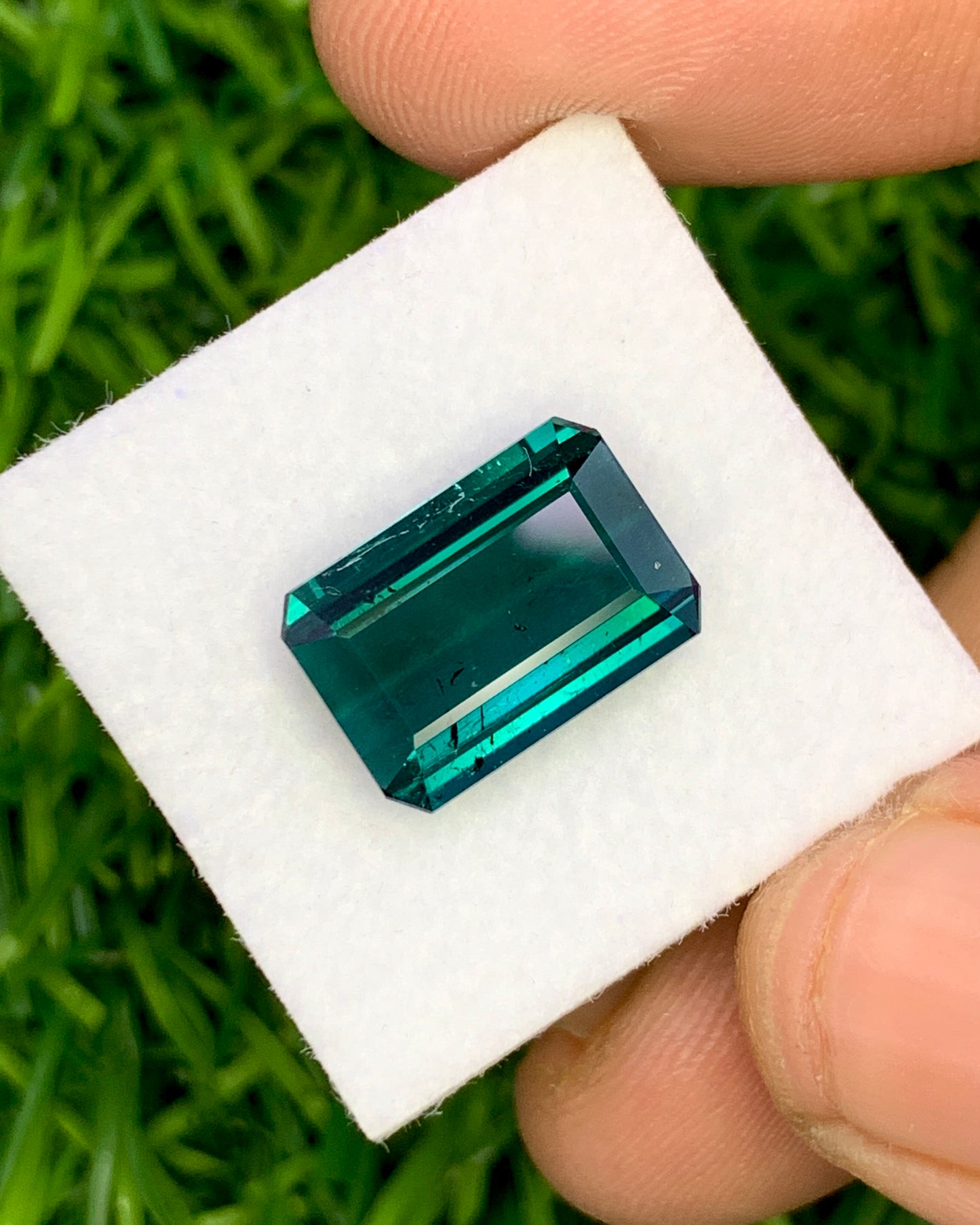Natural Indicolite Tourmaline 4.82 Carat 12.5x8.7 MM Octagon Shape Faceted Gemstone