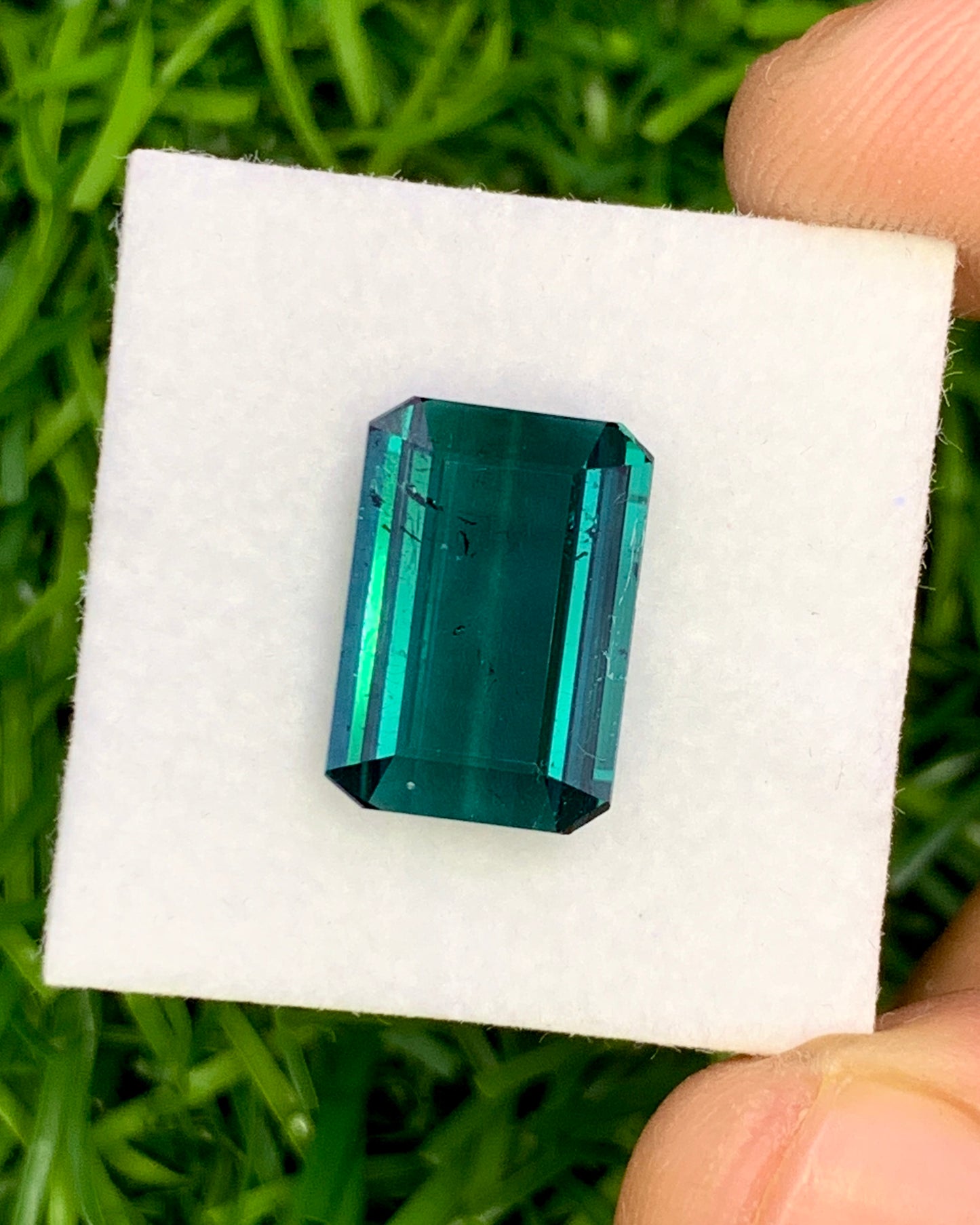 Natural Indicolite Tourmaline 4.82 Carat 12.5x8.7 MM Octagon Shape Faceted Gemstone