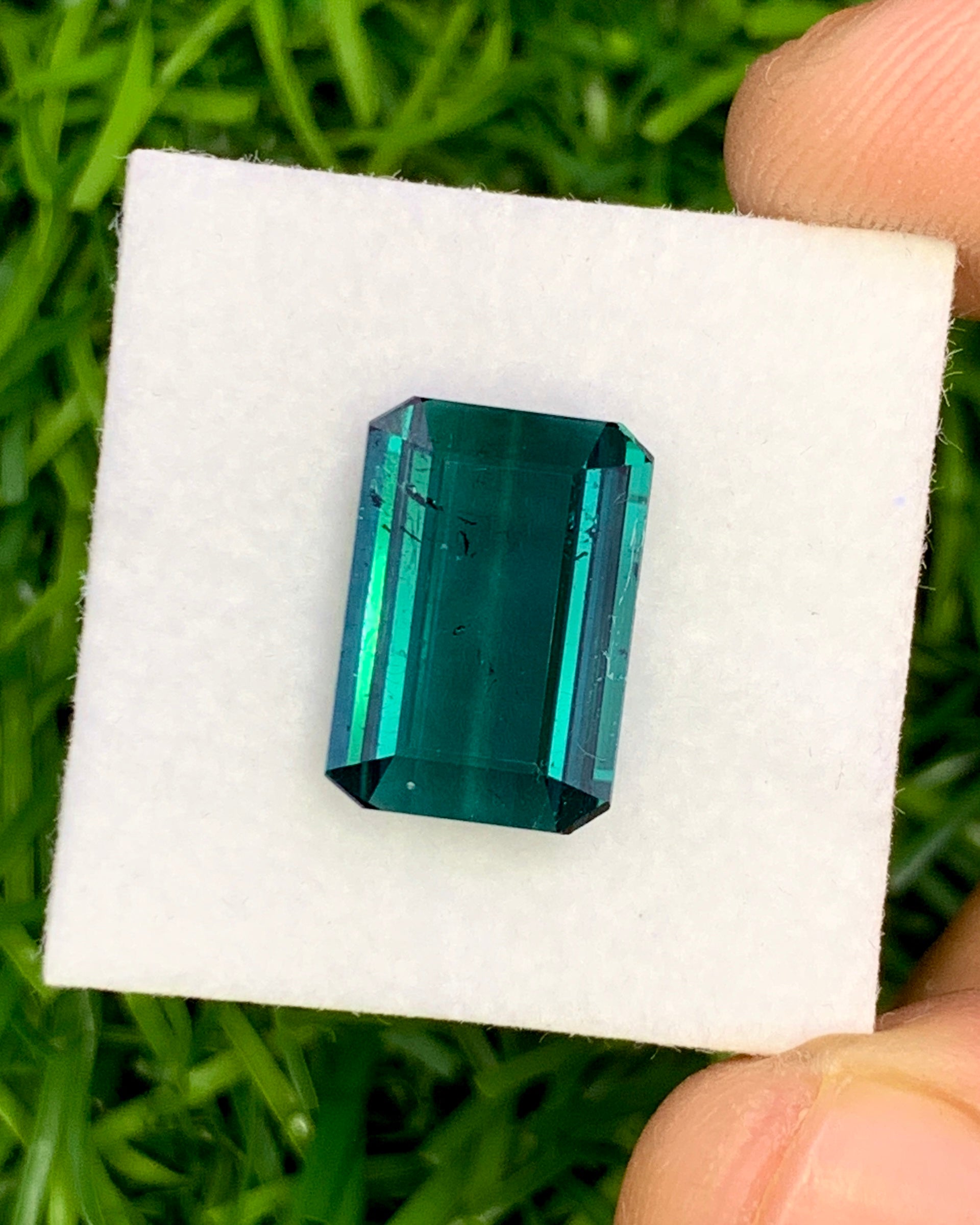 Natural Indicolite Tourmaline 4.82 Carat 12.5x8.7 MM Octagon Shape Faceted Gemstone