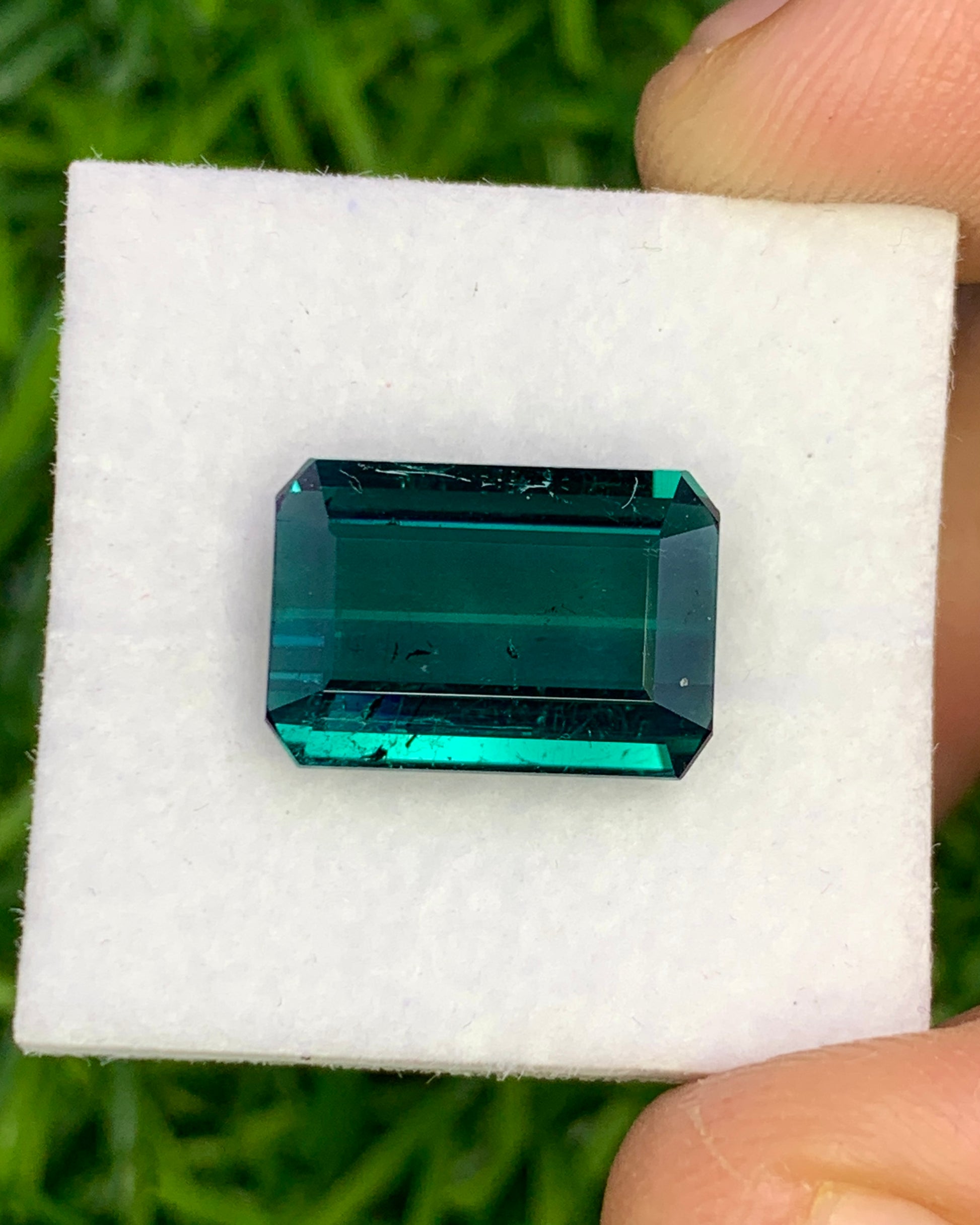 Natural Indicolite Tourmaline 4.82 Carat 12.5x8.7 MM Octagon Shape Faceted Gemstone