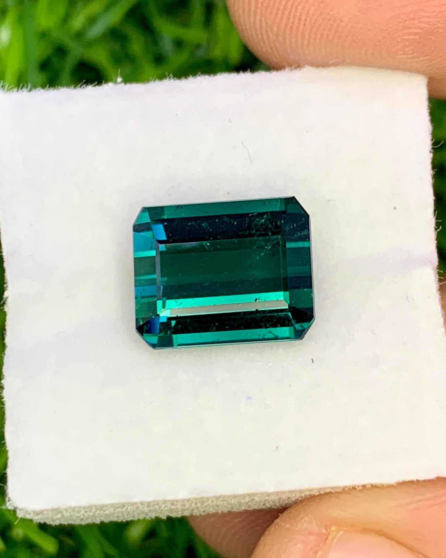 Natural Indicolite Tourmaline 4.55 Carat 10.5x8.4 MM Octagon Shape Faceted Gemstone