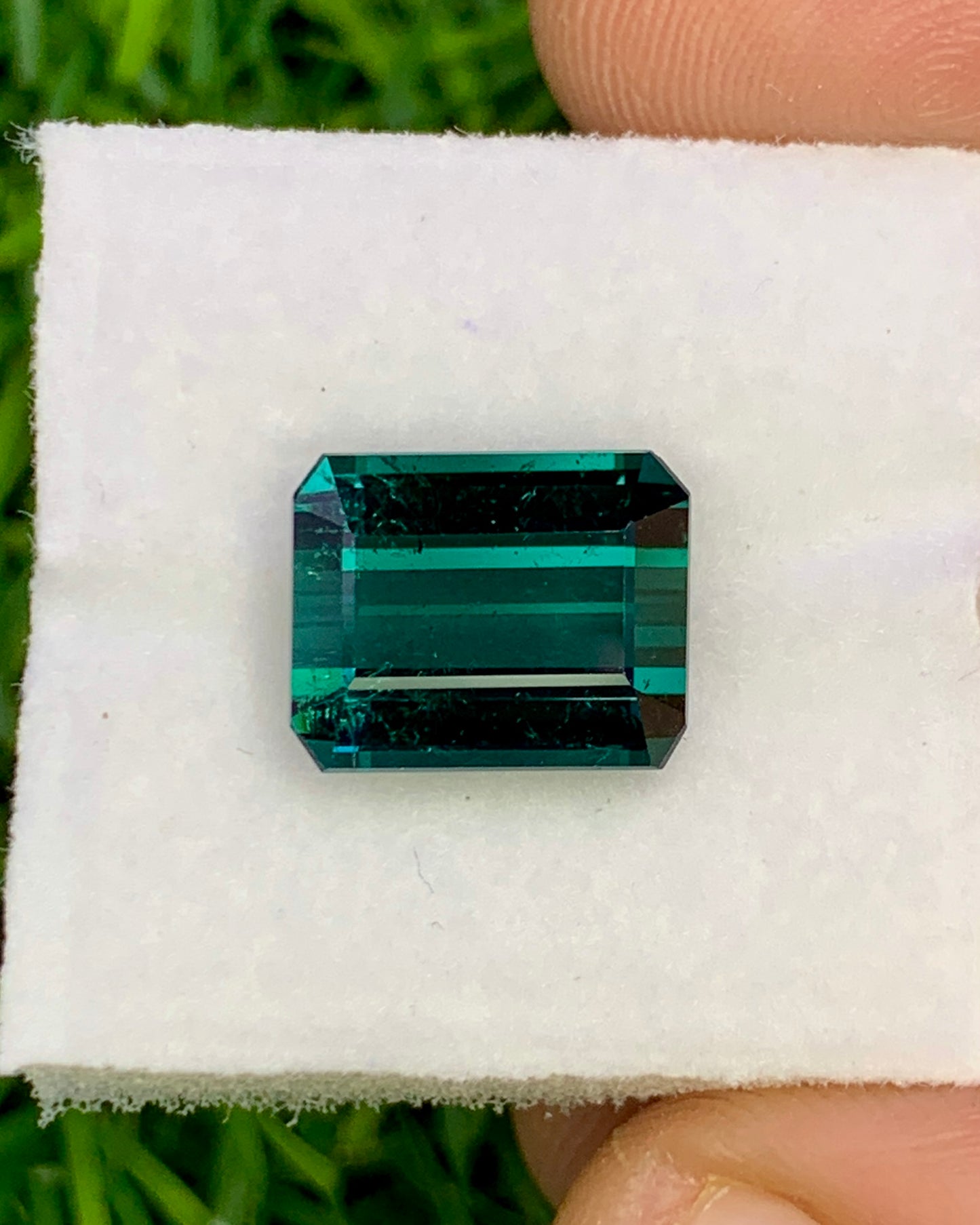 Natural Indicolite Tourmaline 4.55 Carat 10.5x8.4 MM Octagon Shape Faceted Gemstone