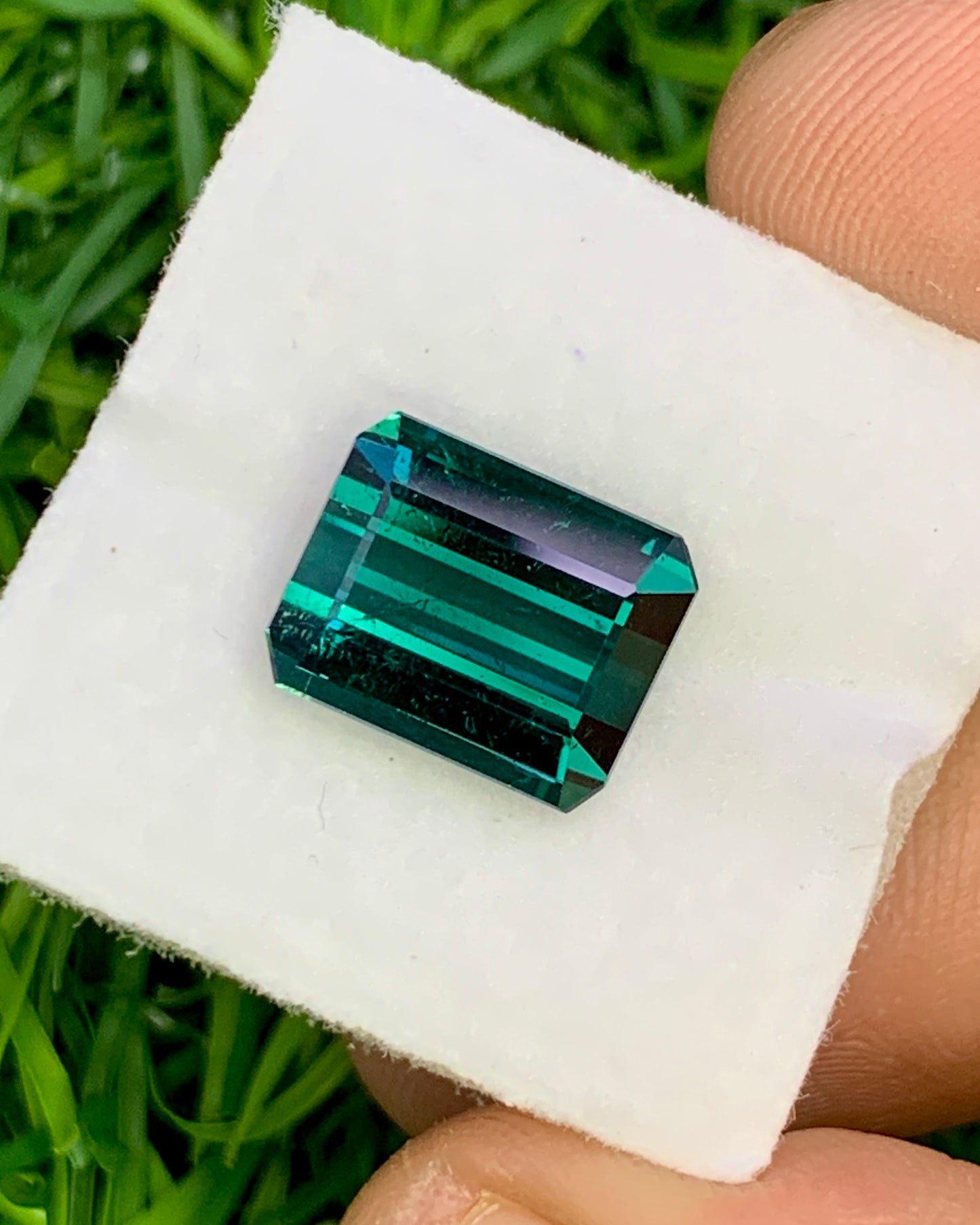 Natural Indicolite Tourmaline 4.55 Carat 10.5x8.4 MM Octagon Shape Faceted Gemstone