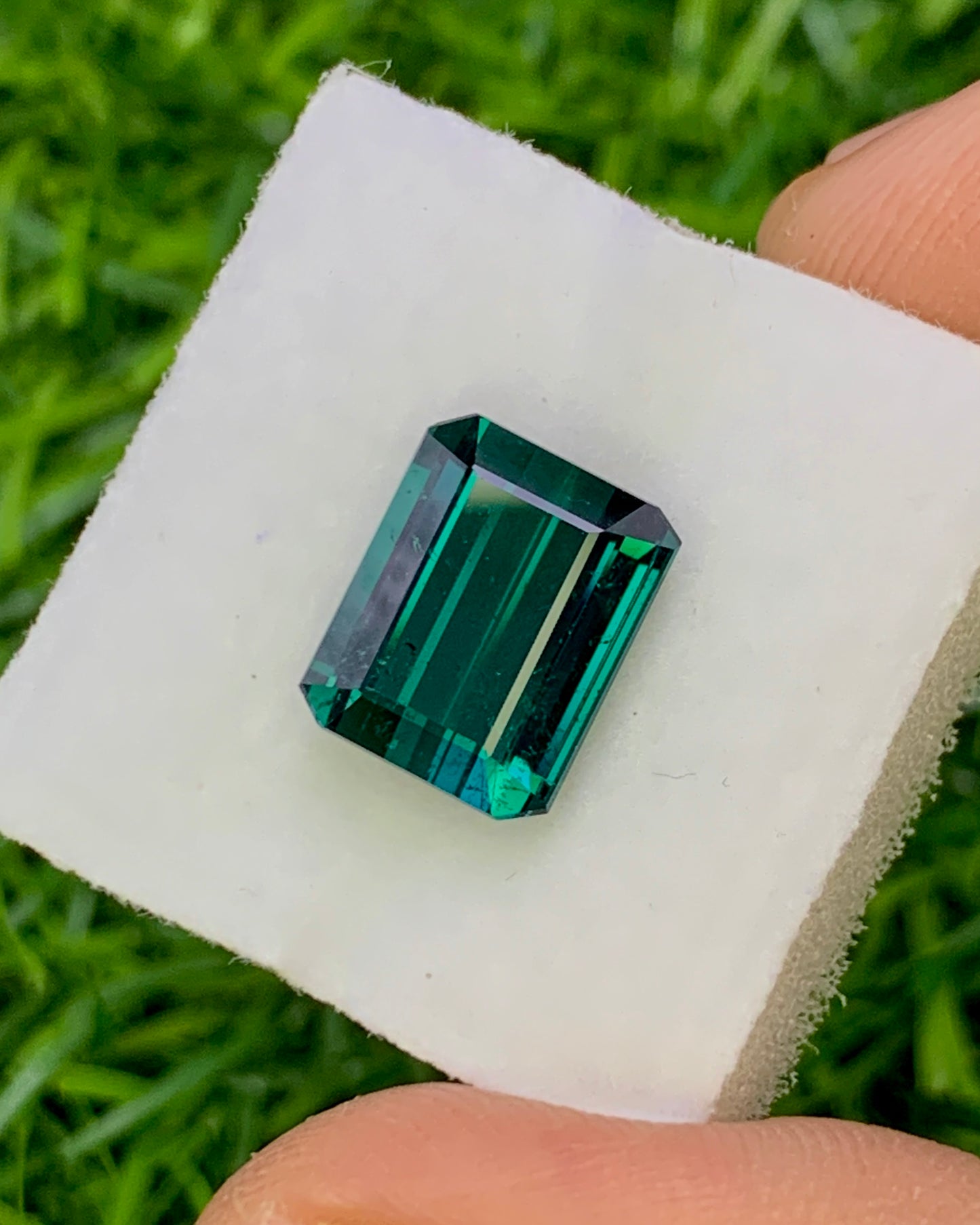 Natural Indicolite Tourmaline 4.55 Carat 10.5x8.4 MM Octagon Shape Faceted Gemstone