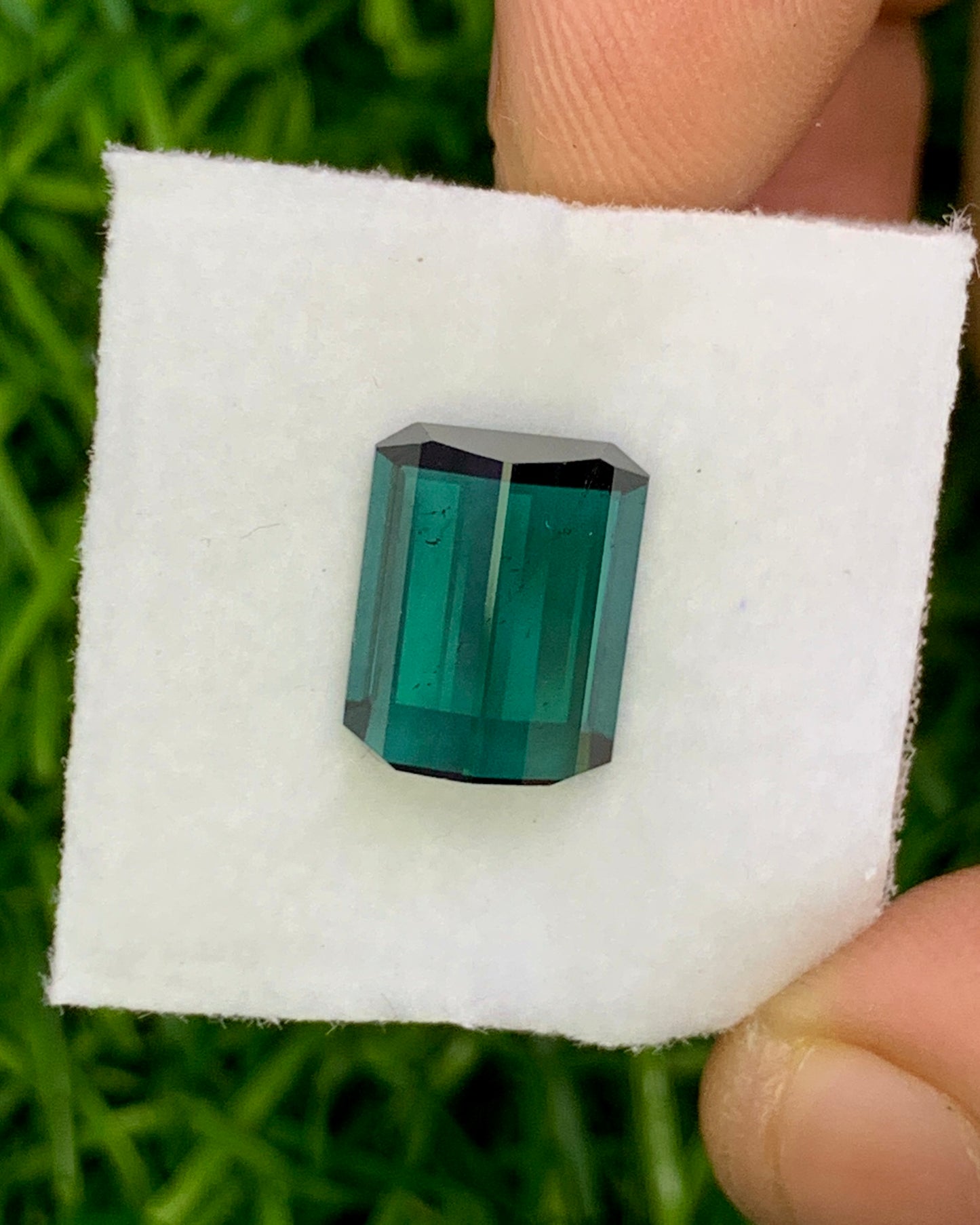 Natural Indicolite Tourmaline 4.55 Carat 10.5x8.4 MM Octagon Shape Faceted Gemstone