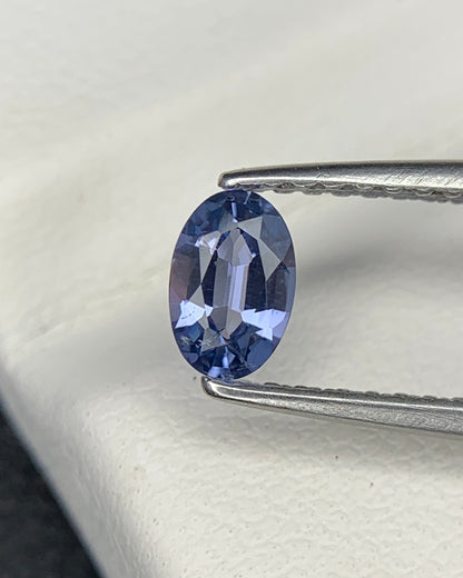 Natural Blue Spinel 0.31 Carat 5.5x3.7 MM Oval Shape Faceted Gemstone 