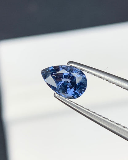 Natural Blue Spinel 0.53 Carat 6.2x4.1 MM Pear Shape Faceted Gemstone 