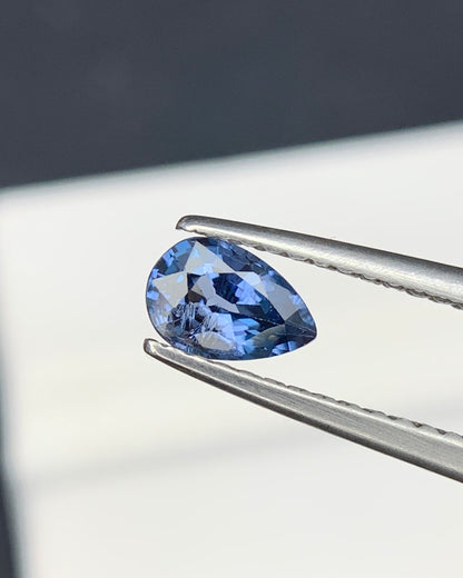 Natural Blue Spinel 0.53 Carat 6.2x4.1 MM Pear Shape Faceted Gemstone 