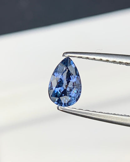 Natural Blue Spinel 0.53 Carat 6.2x4.1 MM Pear Shape Faceted Gemstone 