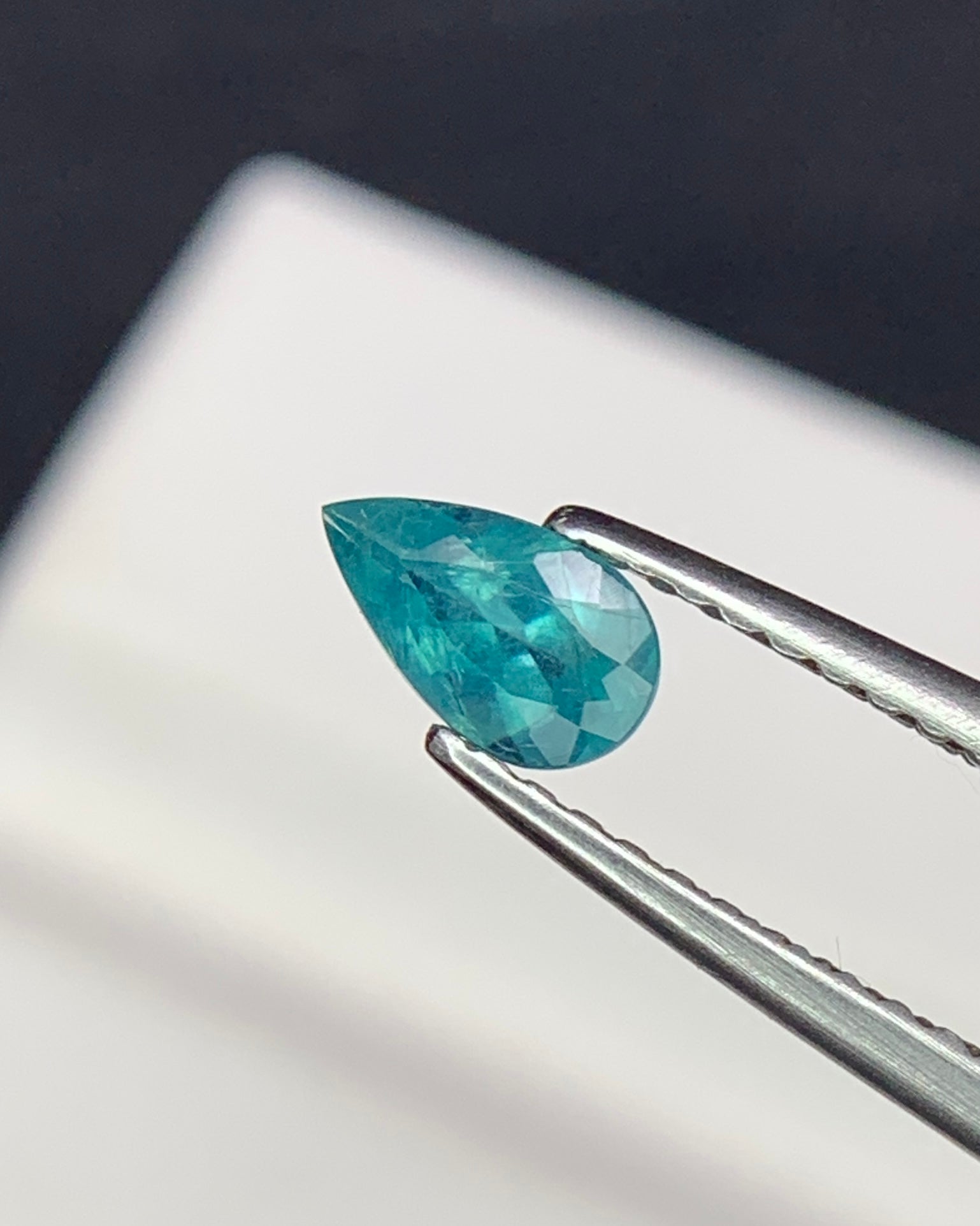 Natural Rare Grandidierite 0.26 Carat 6.1x3.6 MM Pear Shape Faceted Gemstone