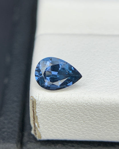 Natural Blue Spinel 0.46 Carat 6x4.2 MM Pear Shape Faceted Gemstone 