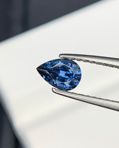 Natural Blue Spinel 0.46 Carat 6x4.2 MM Pear Shape Faceted Gemstone 