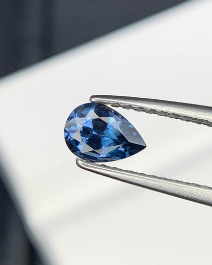 Natural Blue Spinel 0.46 Carat 6x4.2 MM Pear Shape Faceted Gemstone 