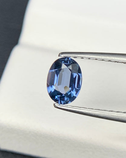 Natural Blue Spinel 0.52 Carat 5.9x4.4 MM Oval Shape Faceted Gemstone 