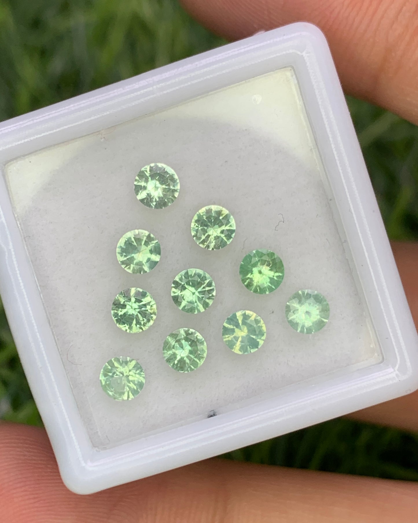 Natural Rare Kornerupine Lot 1.50 Carat 3.5x3.5 MM Round Shape Faceted Gemstone 10 Piece Lot