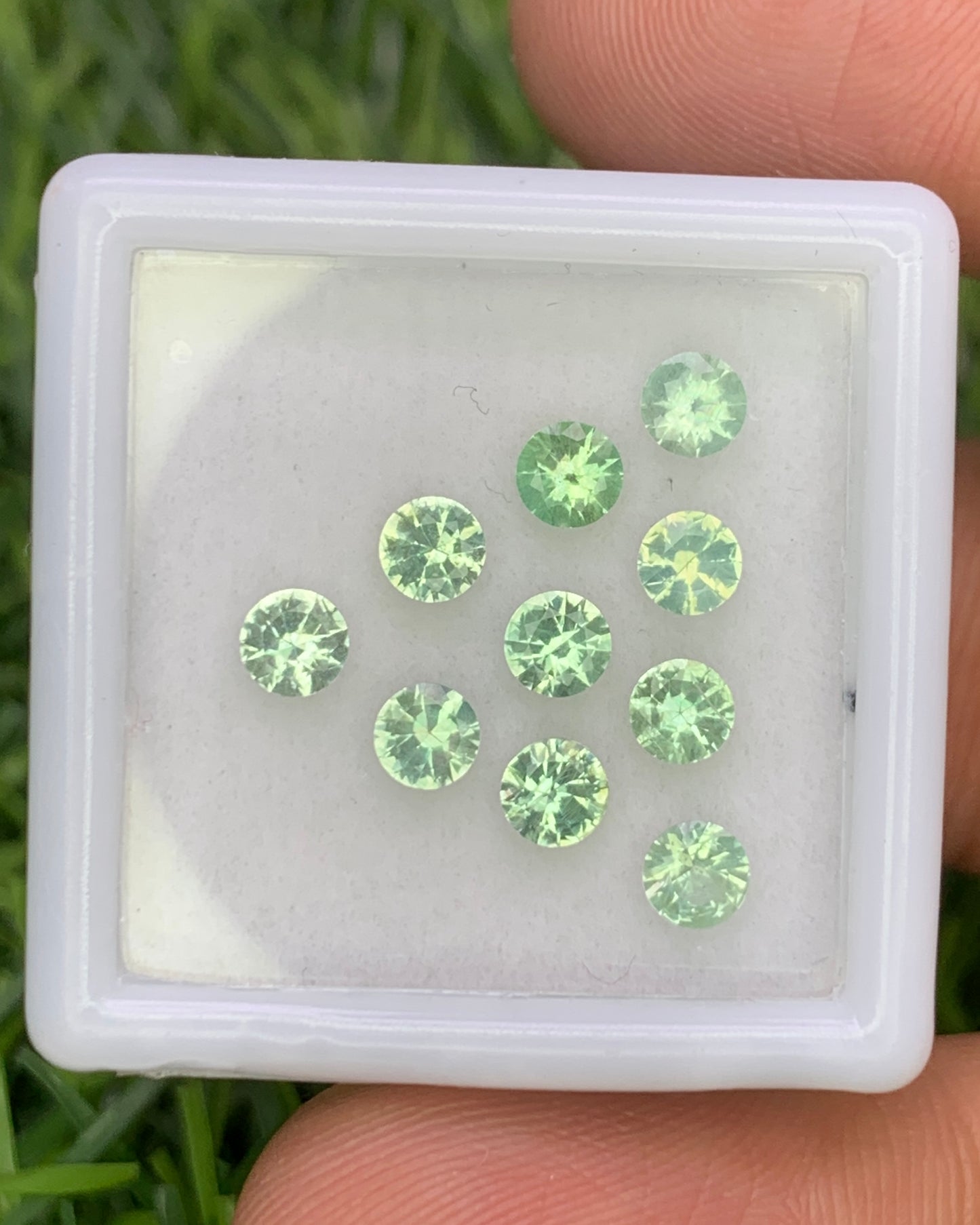 Natural Rare Kornerupine Lot 1.50 Carat 3.5x3.5 MM Round Shape Faceted Gemstone 10 Piece Lot