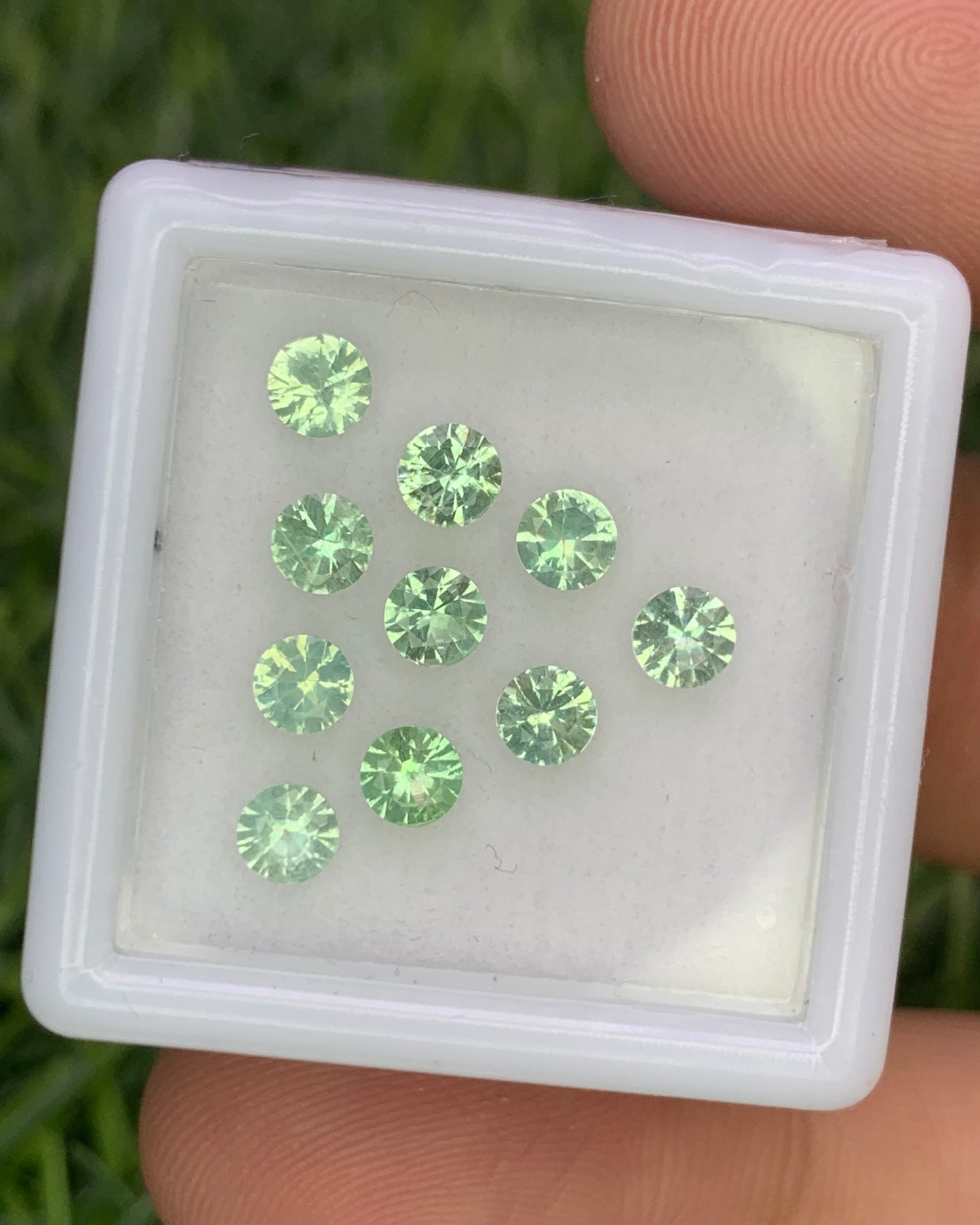 Natural Rare Kornerupine Lot 1.50 Carat 3.5x3.5 MM Round Shape Faceted Gemstone 10 Piece Lot