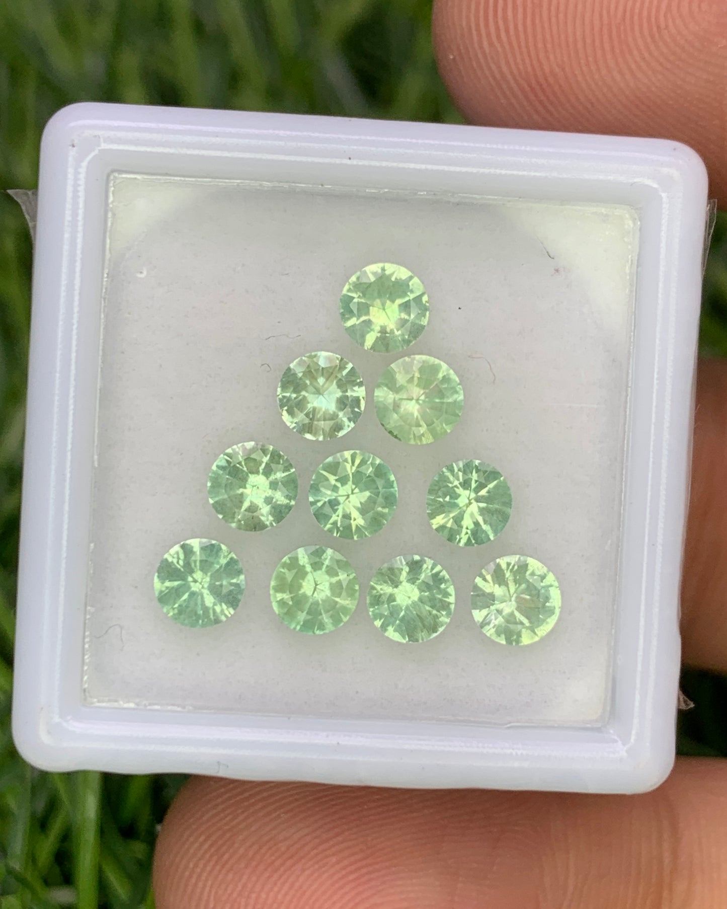 Natural Rare Kornerupine Lot 2.40 Carat 4x4 MM Round Shape Faceted Gemstone 10 Piece Lot