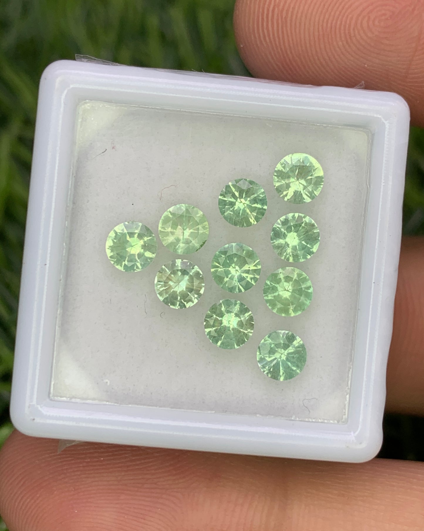 Natural Rare Kornerupine Lot 2.40 Carat 4x4 MM Round Shape Faceted Gemstone 10 Piece Lot