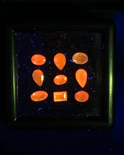 Natural Rare Color Change Hackmanite Lot 0.86 Carat Mix Size Mix Shape Faceted Gemstone 9 Piece Lot 