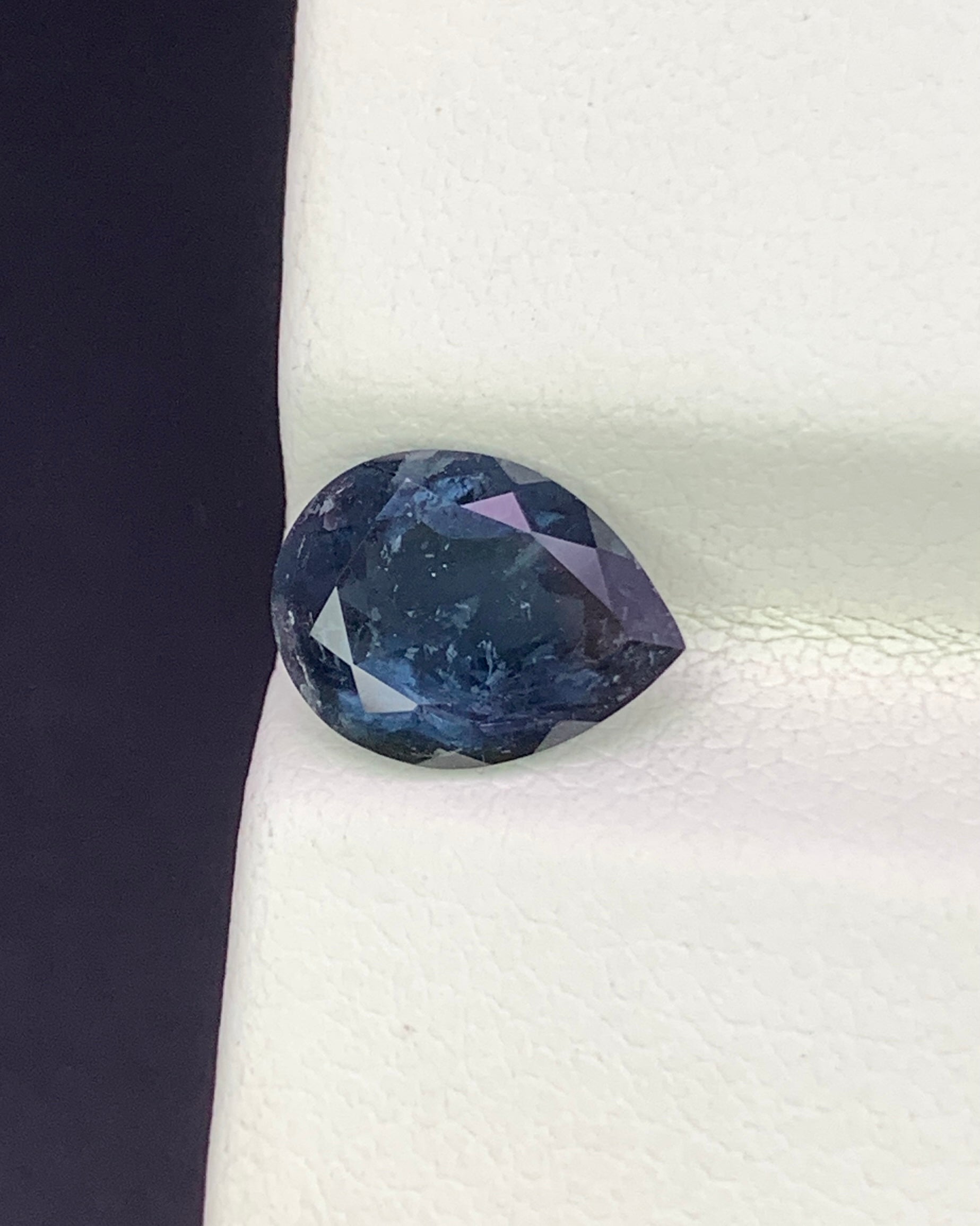 Natural Blue Tourmaline 1.78 Carat 9.3x7.1 MM Pear Shape Faceted Gemstone 