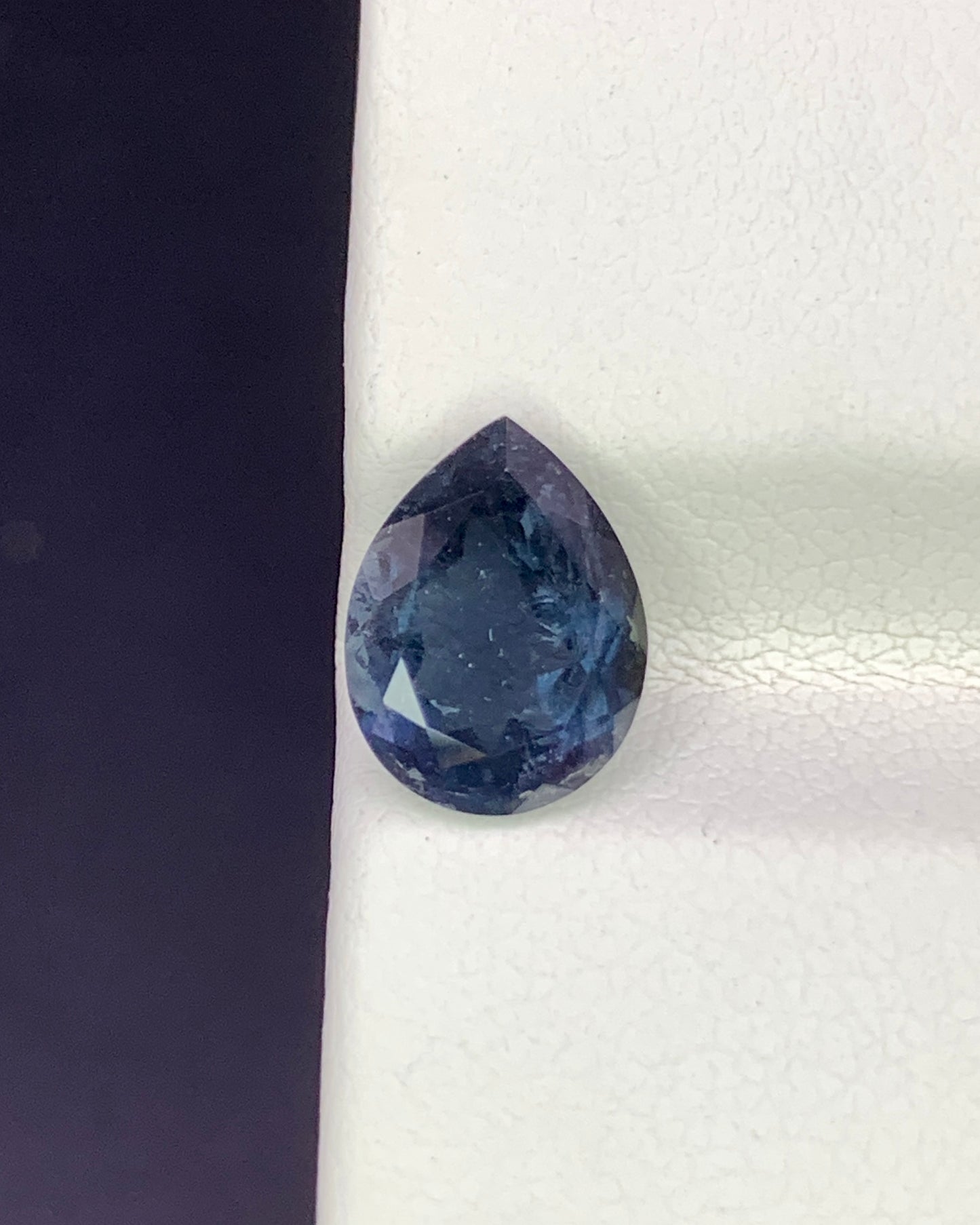Natural Blue Tourmaline 1.78 Carat 9.3x7.1 MM Pear Shape Faceted Gemstone 