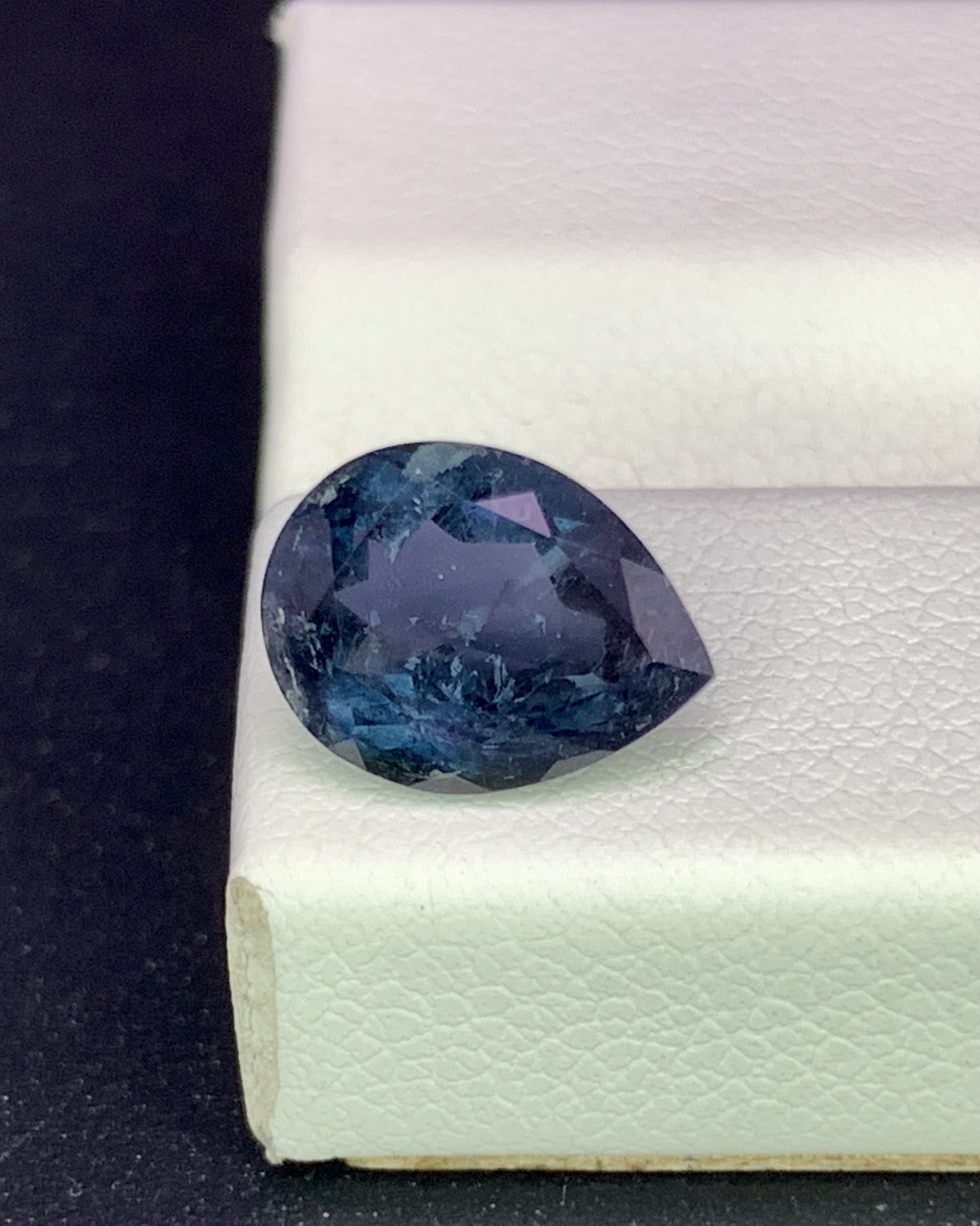 Natural Blue Tourmaline 1.78 Carat 9.3x7.1 MM Pear Shape Faceted Gemstone 
