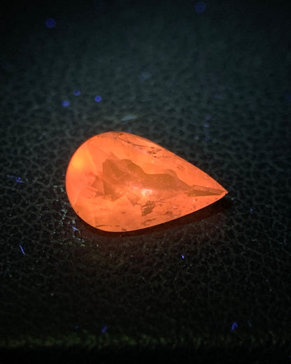 Natural Rare Color Change Hackmanite 0.66 Carat 8.7x5.3 MM Pear Shape Faceted Gemstone