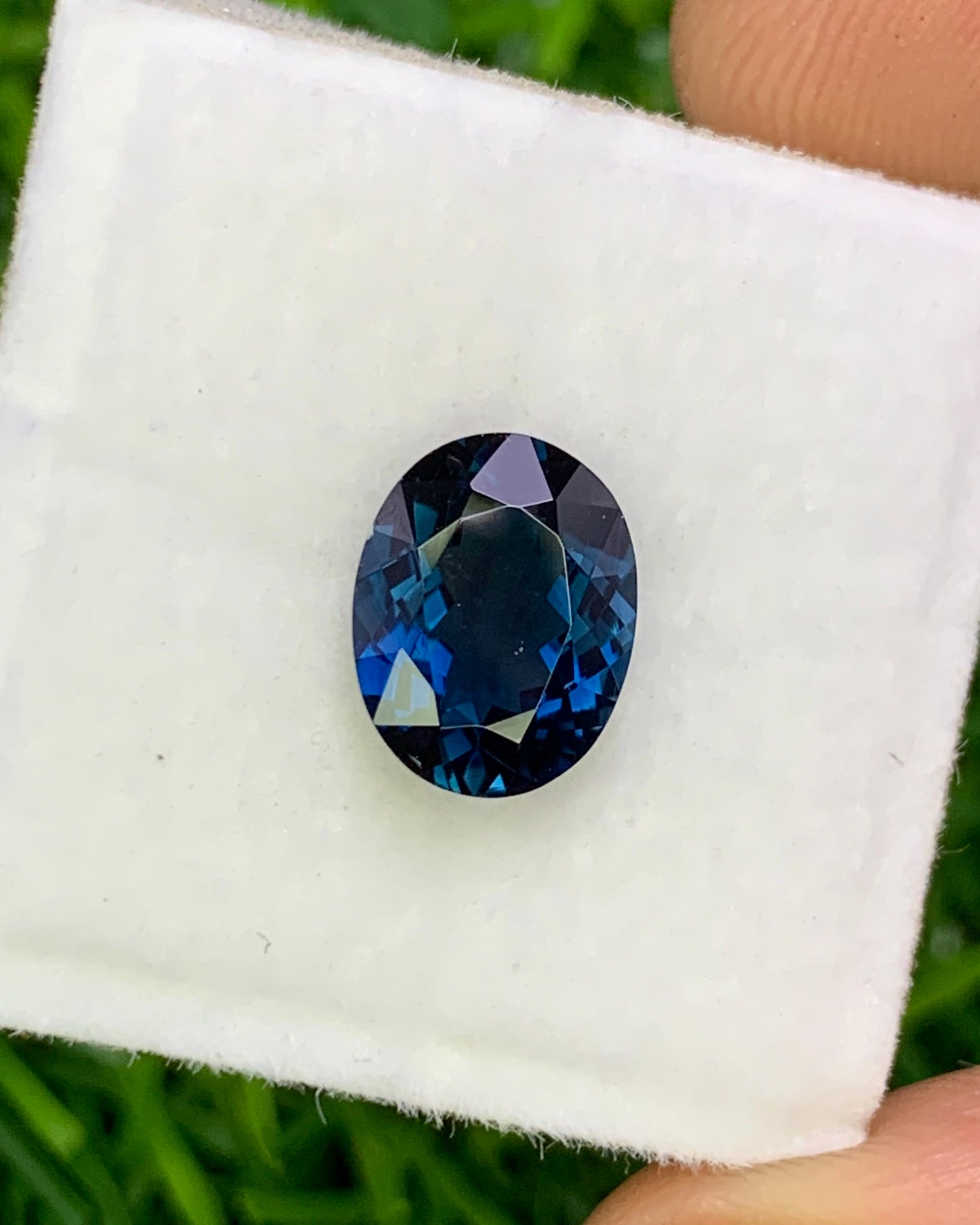 Natural Blue Tourmaline 1.98 Carat 9.2x7.2 MM Oval Shape Faceted Gemstone