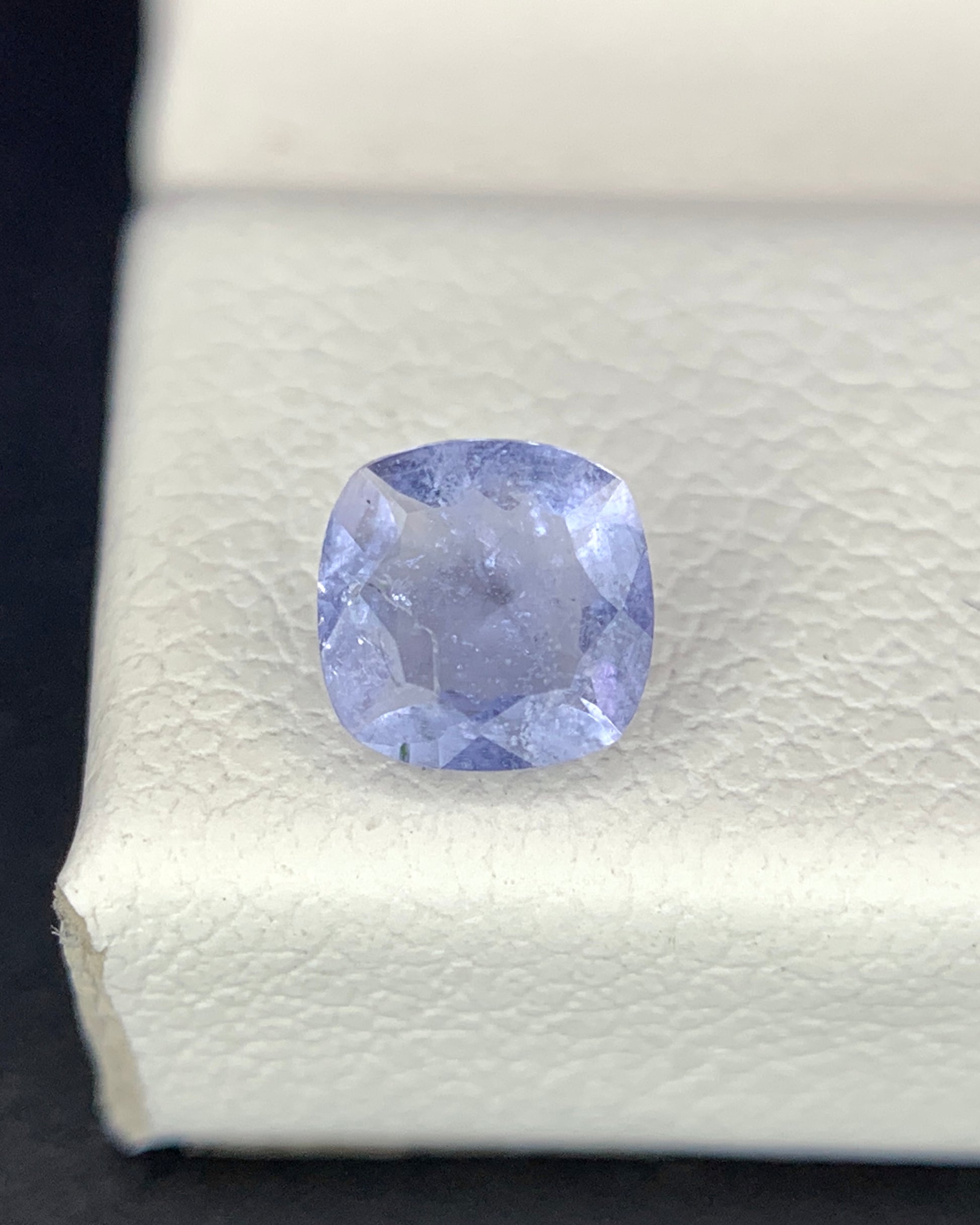 Natural Rare Color Change Hackmanite 0.28 Carat 4.3x4.3 MM Cushion Shape Faceted Gemstone