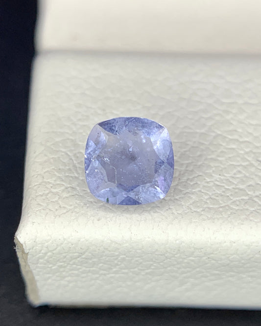 Natural Rare Color Change Hackmanite 0.28 Carat 4.3x4.3 MM Cushion Shape Faceted Gemstone