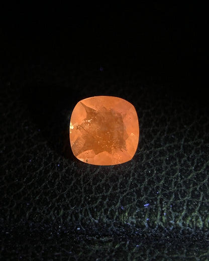 Natural Rare Color Change Hackmanite 0.28 Carat 4.3x4.3 MM Cushion Shape Faceted Gemstone