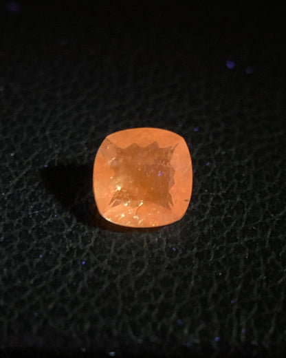 Natural Rare Color Change Hackmanite 0.28 Carat 4.3x4.3 MM Cushion Shape Faceted Gemstone