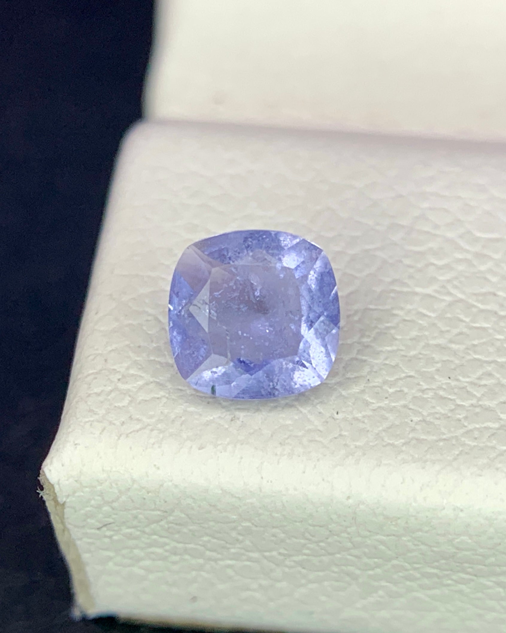 Natural Rare Color Change Hackmanite 0.28 Carat 4.3x4.3 MM Cushion Shape Faceted Gemstone