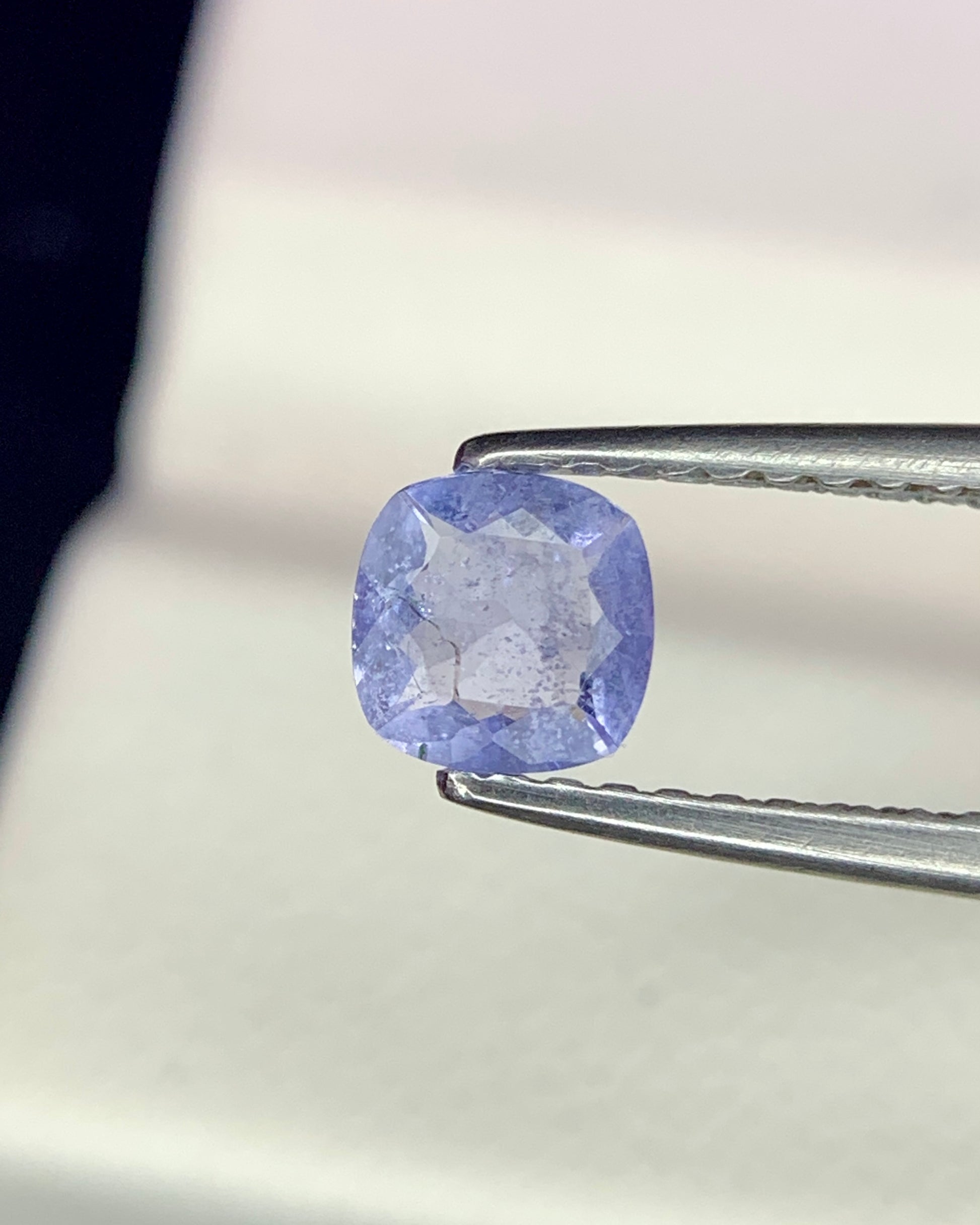 Natural Rare Color Change Hackmanite 0.28 Carat 4.3x4.3 MM Cushion Shape Faceted Gemstone