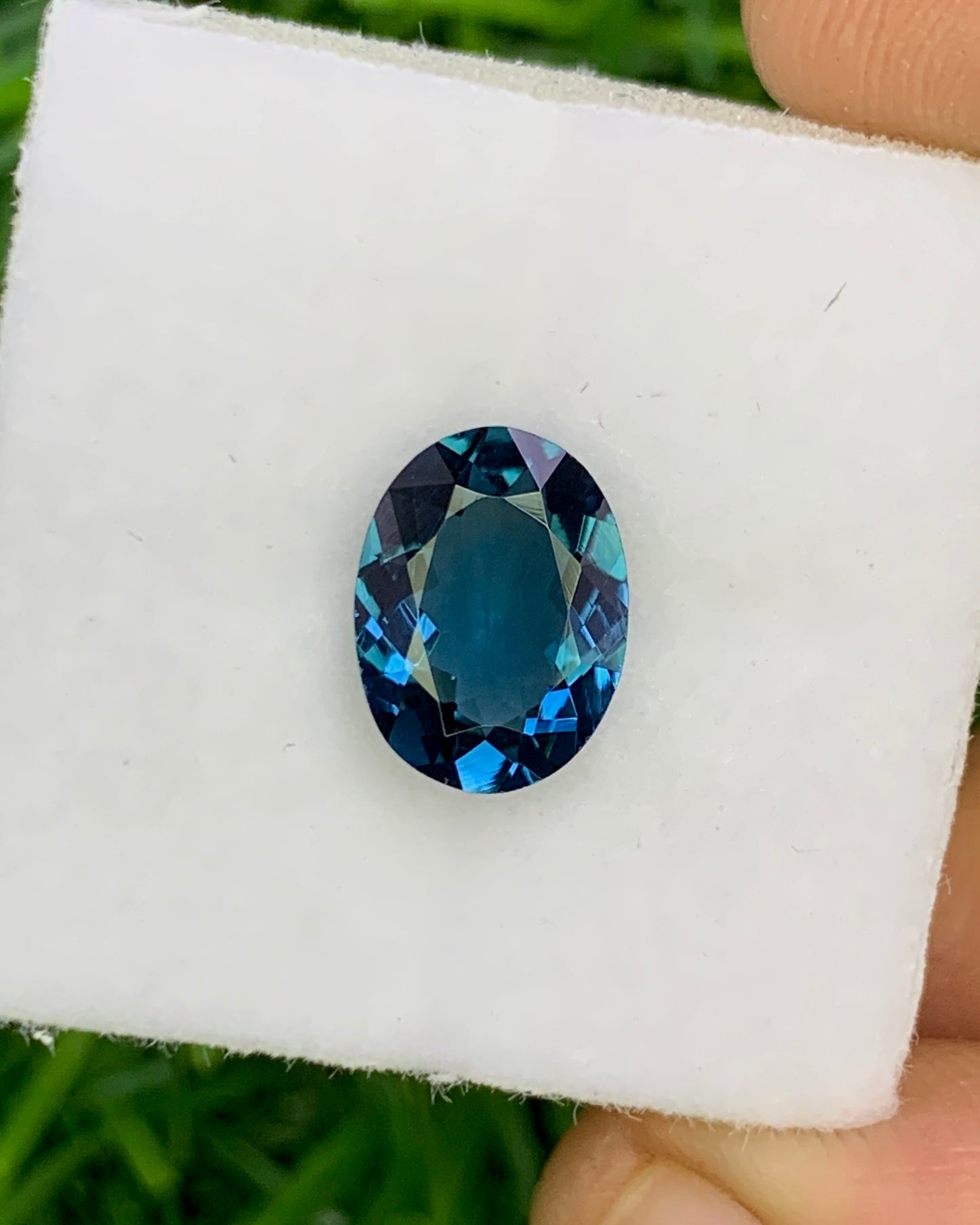 Natural Blue Tourmaline 1.57 Carat 9.2x6.9 MM Oval Shape Faceted Gemstone