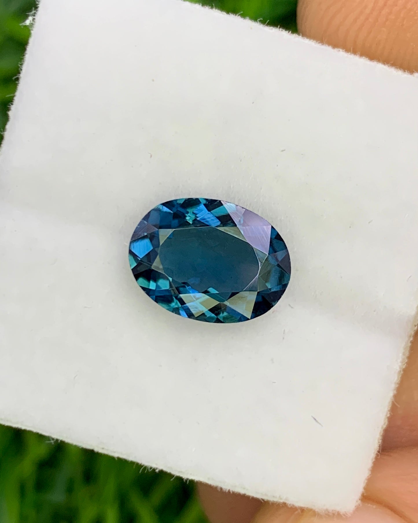 Natural Blue Tourmaline 1.57 Carat 9.2x6.9 MM Oval Shape Faceted Gemstone