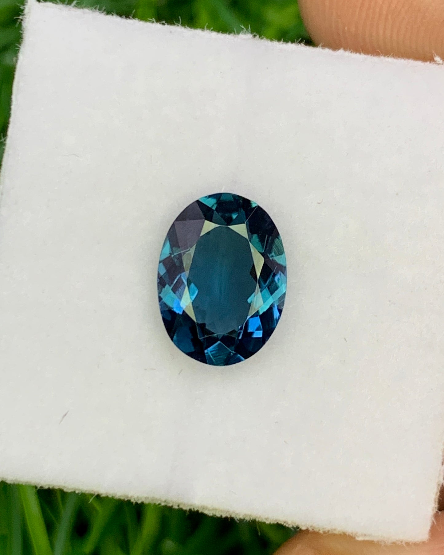 Natural Blue Tourmaline 1.57 Carat 9.2x6.9 MM Oval Shape Faceted Gemstone