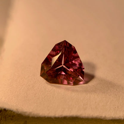 Natural Color Change Garnet 1.10 Carat 6.5x6.5 MM Trillion Shape Faceted Gemstone