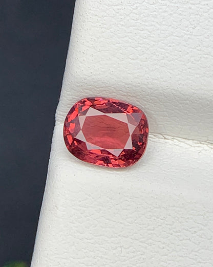 Natural Red Spinel 1.02 Carat 6.8x5.4 MM Cushion Shape Faceted Gemstone 