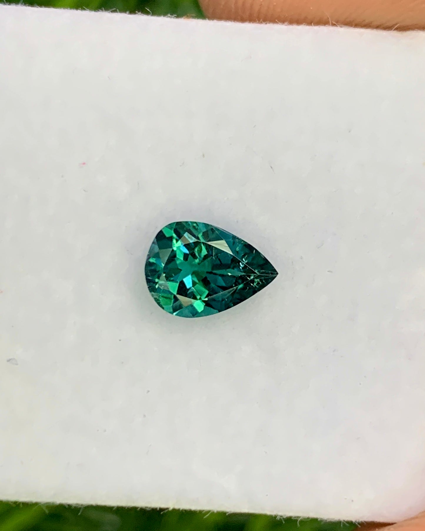 Natural Indicolite Tourmaline 0.61 Carat 6.9x5 MM Pear Shape Faceted Gemstone