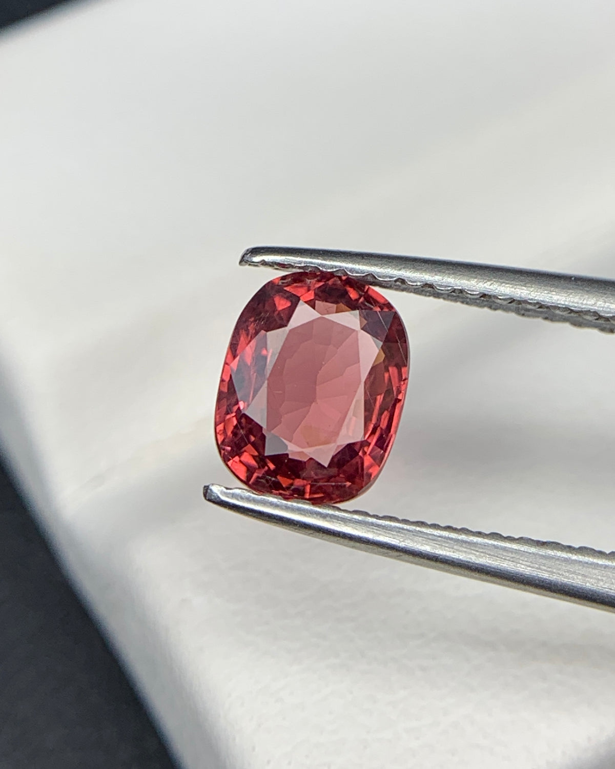 Natural Red Spinel 1.02 Carat 6.8x5.4 MM Cushion Shape Faceted Gemstone 