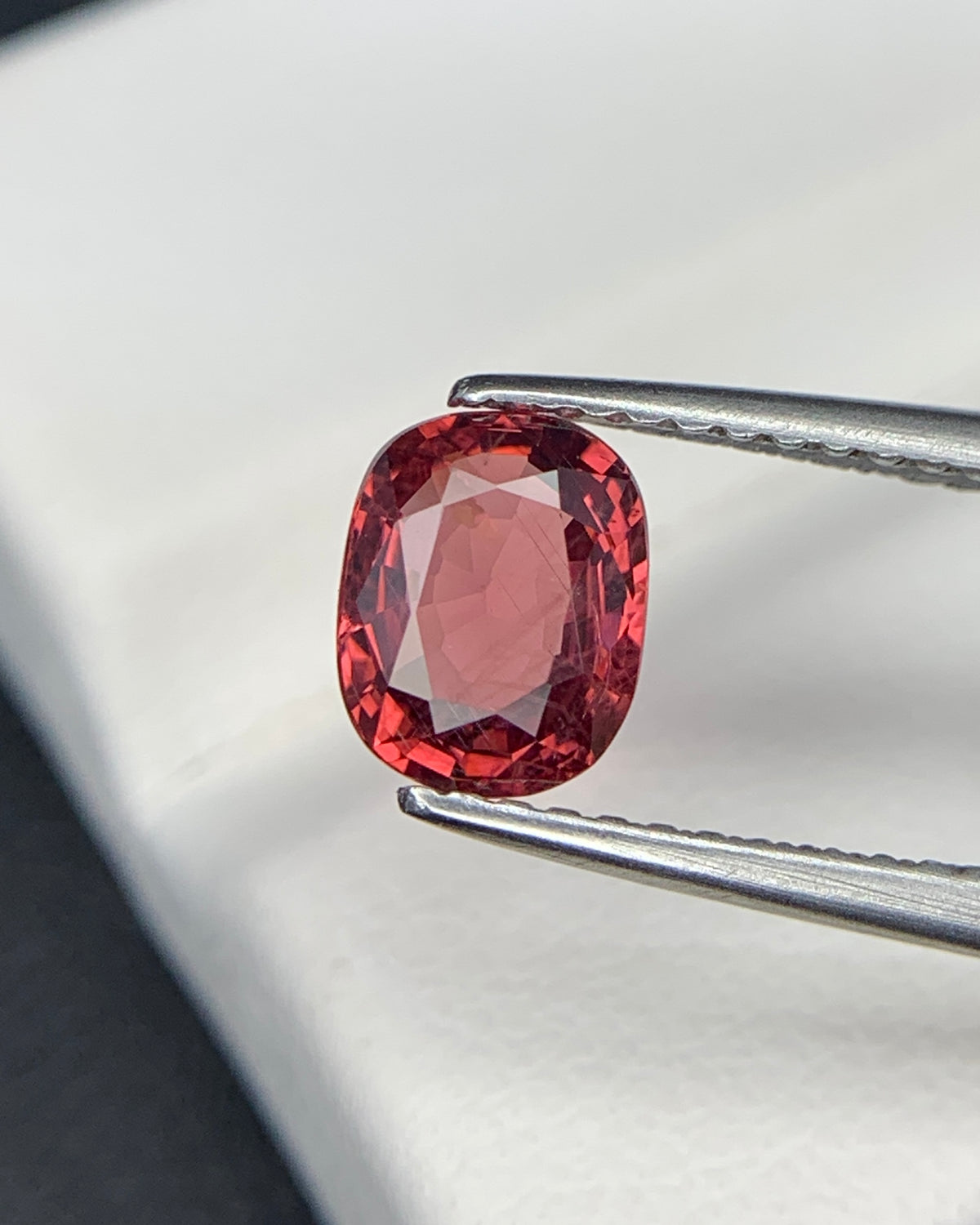 Natural Red Spinel 1.02 Carat 6.8x5.4 MM Cushion Shape Faceted Gemstone 
