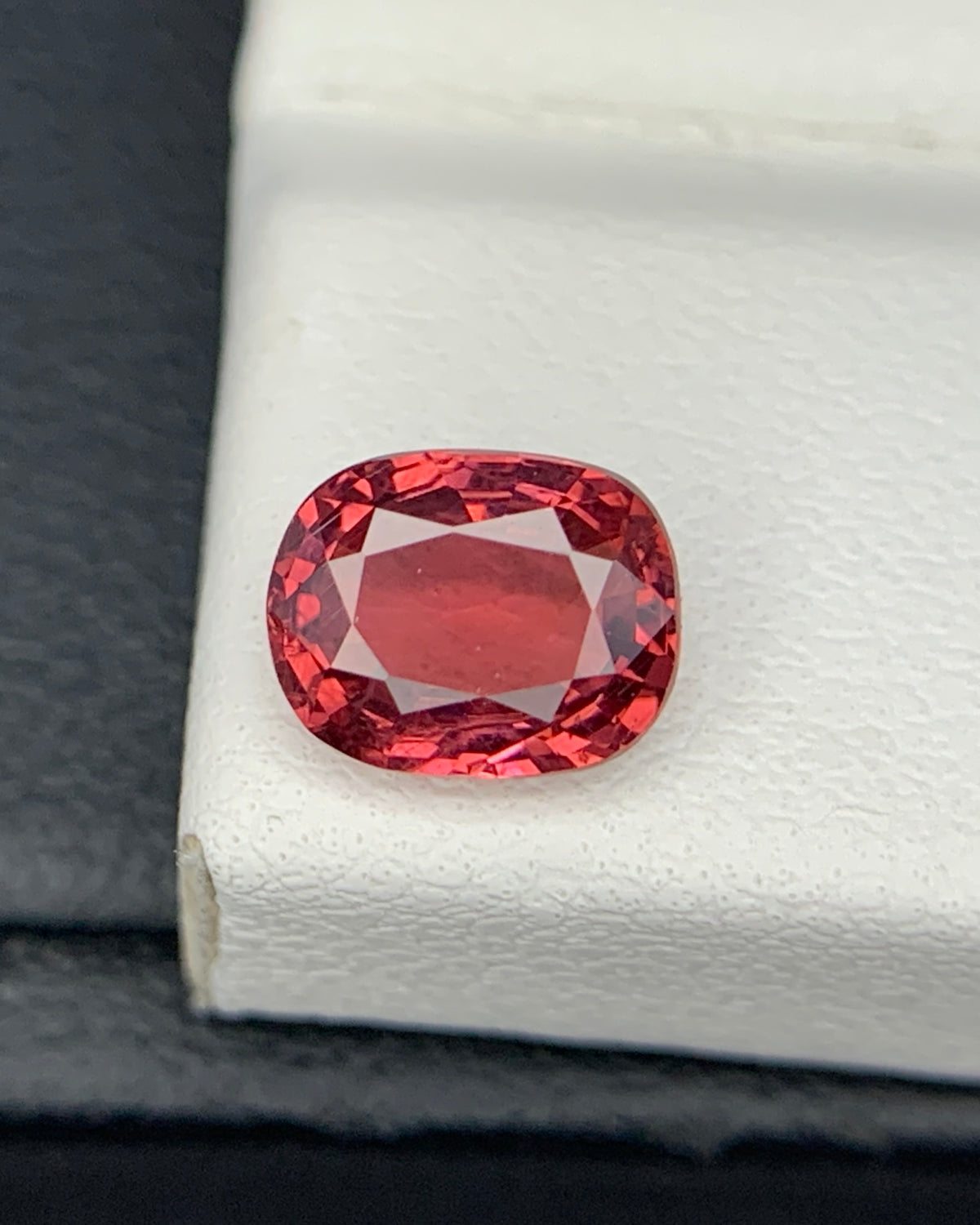 Natural Red Spinel 1.02 Carat 6.8x5.4 MM Cushion Shape Faceted Gemstone 