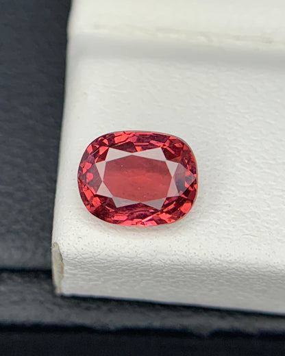 Natural Red Spinel 1.02 Carat 6.8x5.4 MM Cushion Shape Faceted Gemstone 