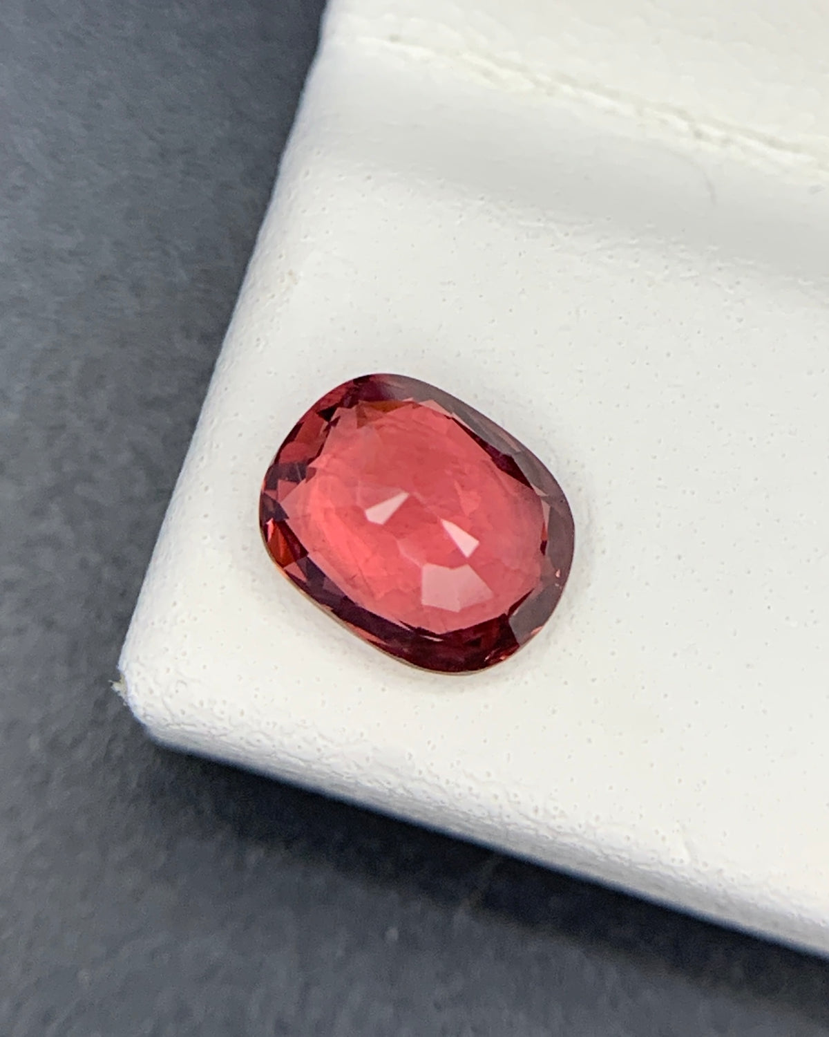 Natural Red Spinel 1.02 Carat 6.8x5.4 MM Cushion Shape Faceted Gemstone 