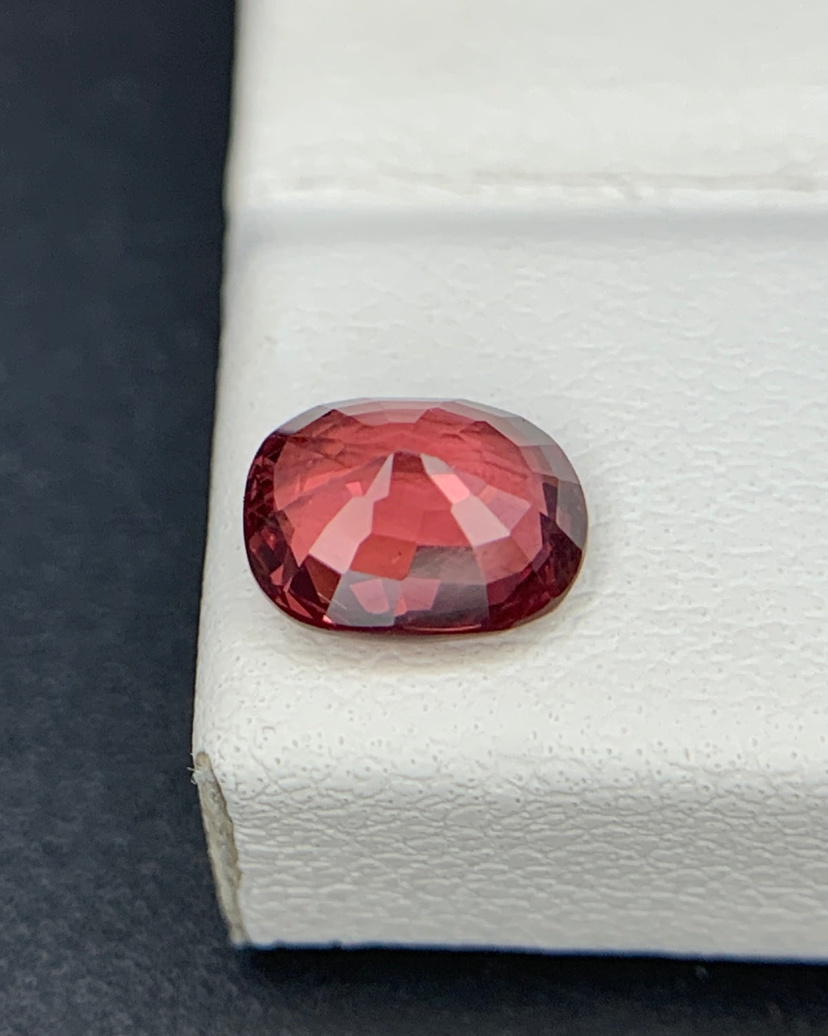 Natural Red Spinel 1.02 Carat 6.8x5.4 MM Cushion Shape Faceted Gemstone 