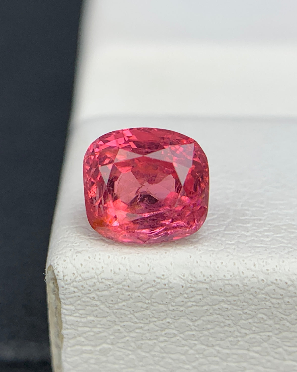 Natural Red Spinel 1.07 Carat 5.8x5.3 MM Cushion Shape Faceted Gemstone 
