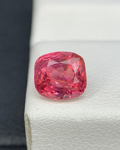 Natural Red Spinel 1.07 Carat 5.8x5.3 MM Cushion Shape Faceted Gemstone 